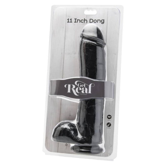 GET REAL - DILDO 28 CM WITH NEGRO TESTICULOS