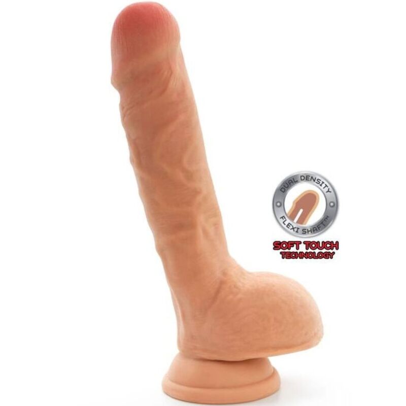 Gode réaliste double densité TPE 20 cm