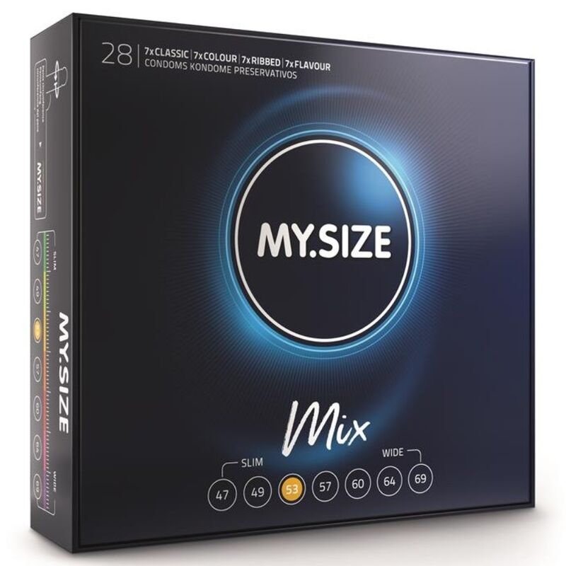My Size – Mix préservatifs 53 mm 28 unités