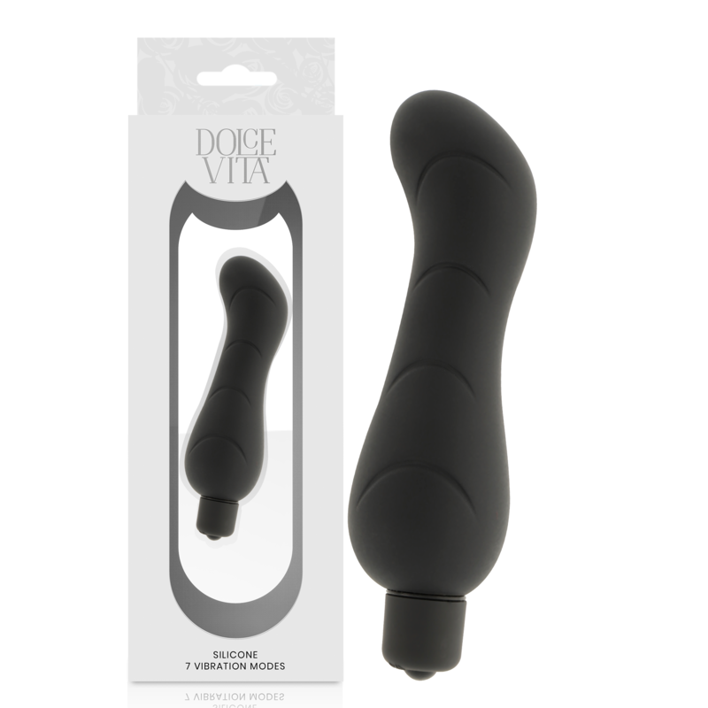 DOLCE VITA - G-SPOT VIBRADOR SILICONE NEGRO