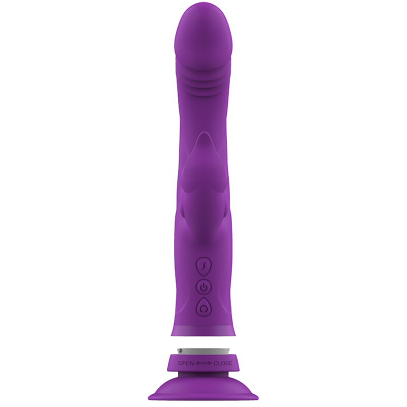 INTENSE - CASANOVA VIBRADOR KONIJN SILICONA DRIEVOUDIGE MOTOR MORADO