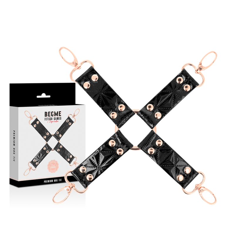 Begme – Black edition cravate en cuir vegan