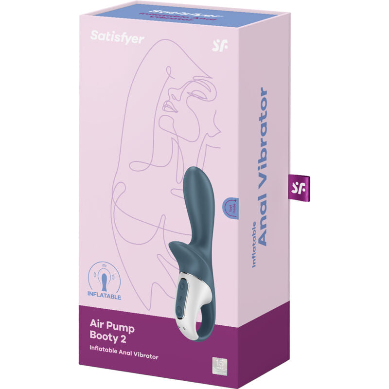 SATISFYER - LUCHTPOMP BOOTY 2 OSCURO GRIJS