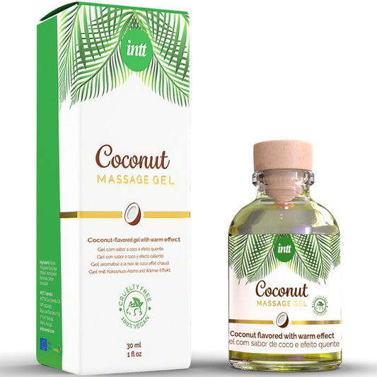 INTT - VEGANO MASAJE GEL WITH COCONUT SABOR Y EFFECTO CALOR