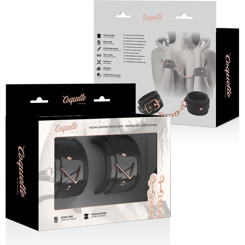 COQUETTE CHIC DESIRE - BLACK EDITION ESPOSAS FOR MANOS WITH NEOPRENO FORRO