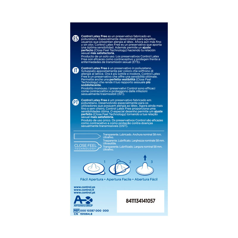 CONTROLE - GRATIS ZONDE LATEX PRESERVATIVOS 5 UNIDADES