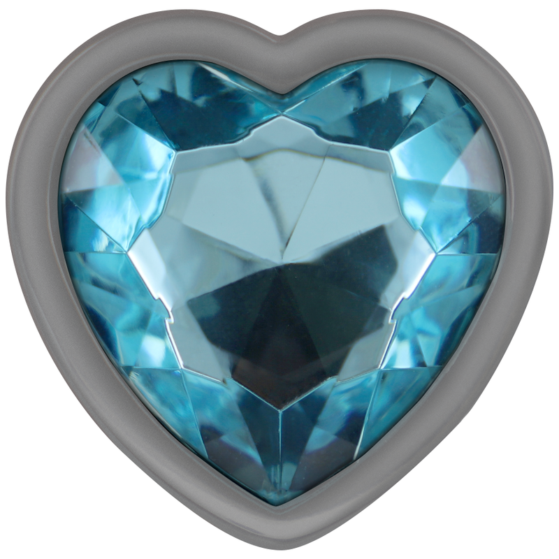 INTENSE - ALUMINUM METAL ANAL PLUG CORAZÓN AZUL TALLA M