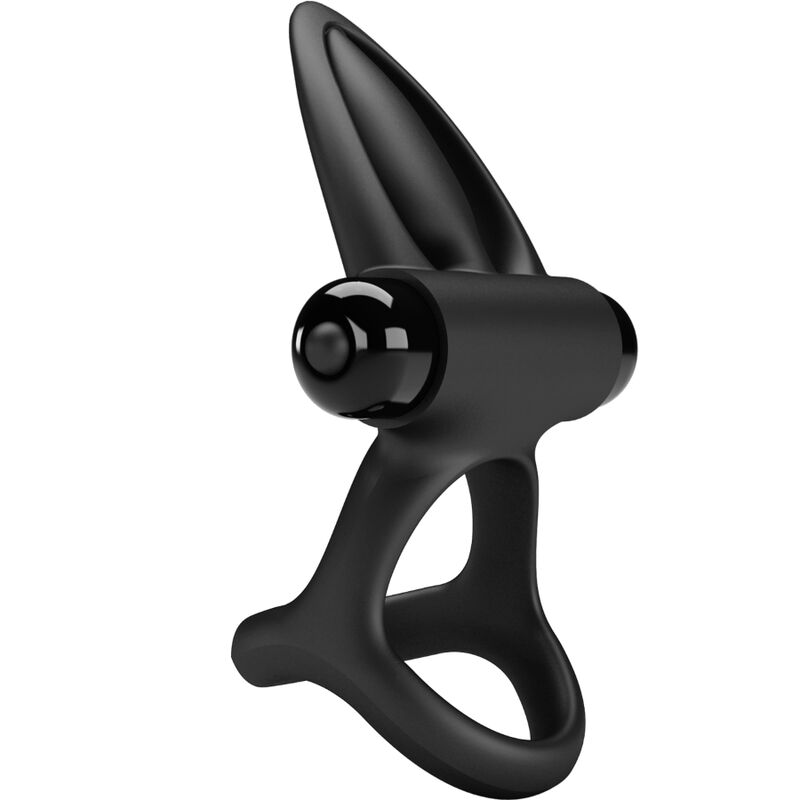 MOOIE LIEFDE - ANILLO VIBRADOR 10 VIBRACIONES SILICONEN NEGRO