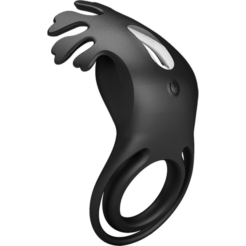 PRETTY LOVE - RUBEN ANILLO VIBRADOR 7 VIBRACIONES SILICONEN NEGRO