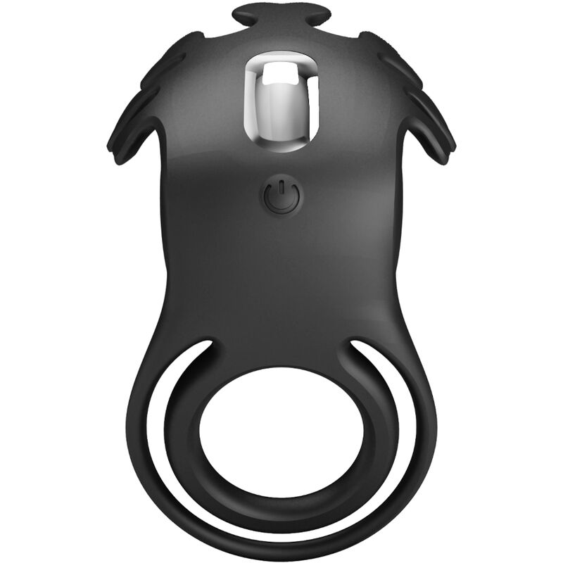 PRETTY LOVE - RUBEN ANILLO VIBRADOR 7 VIBRACIONES SILICONEN NEGRO