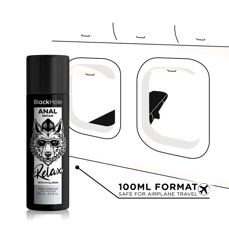 BLACK HOLE - ANALE HERSTELLENDE BASIS AGUA RELAX MET HYALURON 100 ML