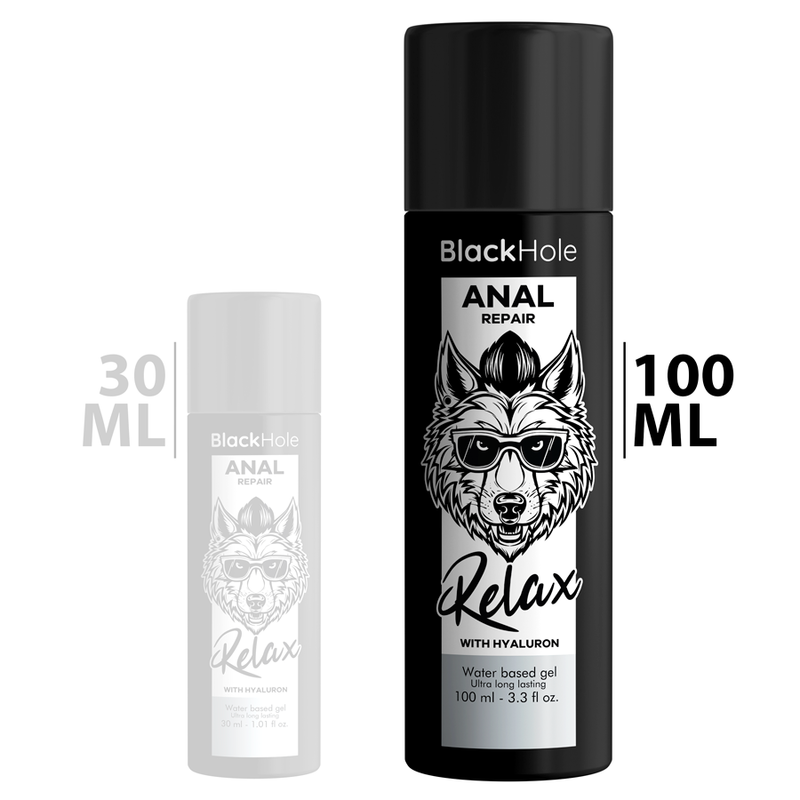 Black Hole – Réparation anale relax à base d'eau avec hyaluron 100 ml