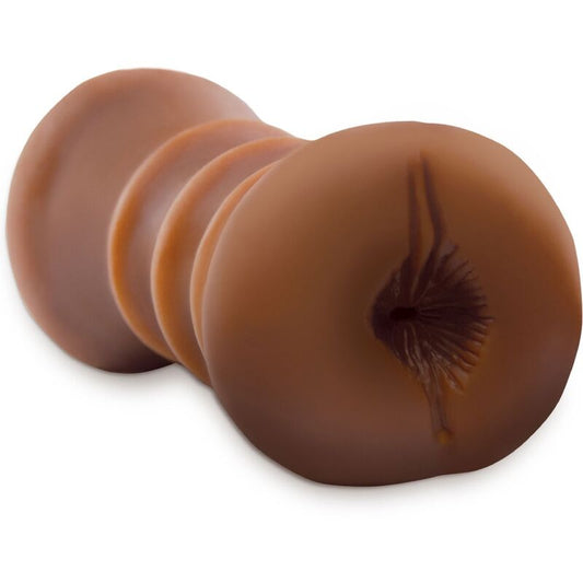 FETISH FANTASY EXTREME - MASTURBADOR REALÍSTICO DOBLE ENTRADA VAGINA & ANO BROWN