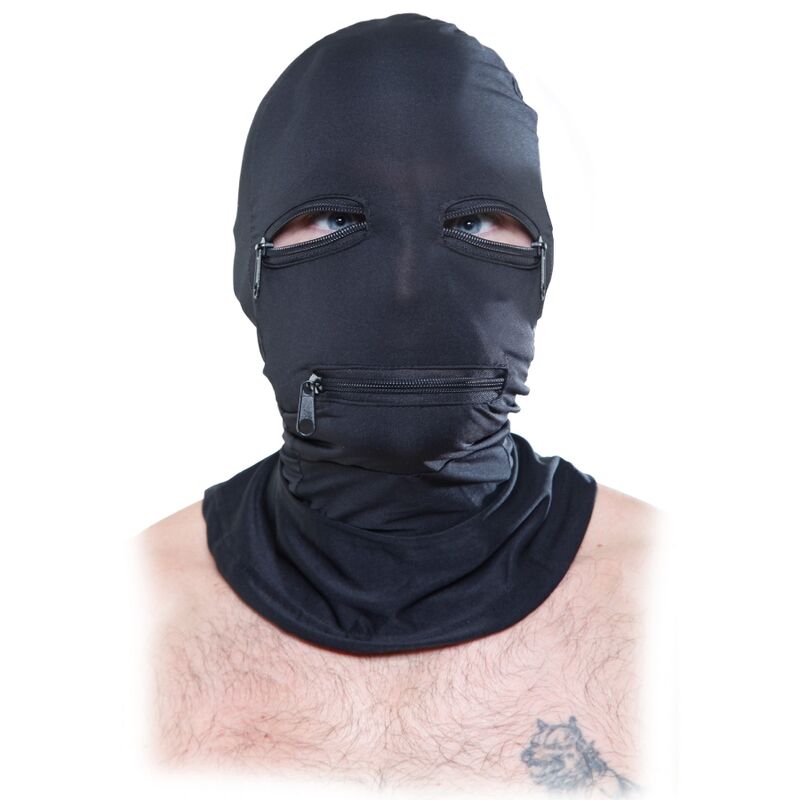 FFS Zipper Face Hood Black