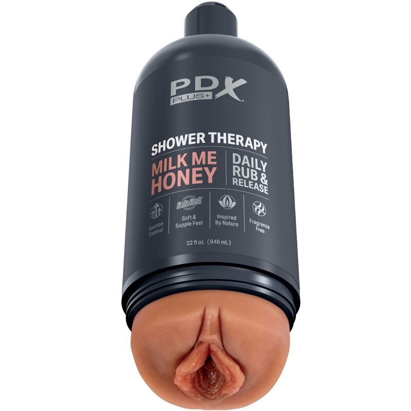 PDX Plus – Masturbateur stroker conception de bouteille discrète milk me honey candy shampooing