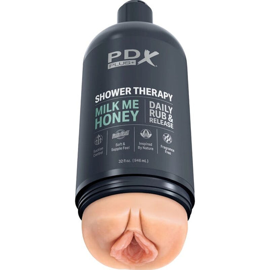 PDX PLUS - MASTURBADOR STROKER DISCRETE DE BOTE CHAMPU MILK ME HONEY