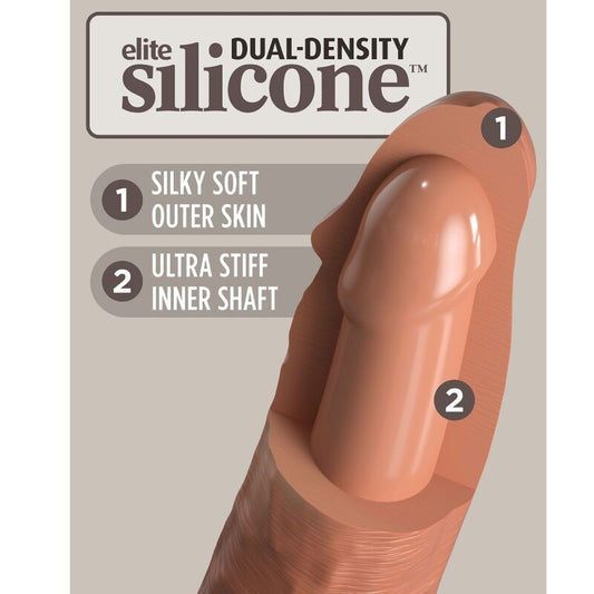KING COCK - ELITE ARNÉS ADJUSTABLE COMFORTABLE WITH DILDO 17.8 CM