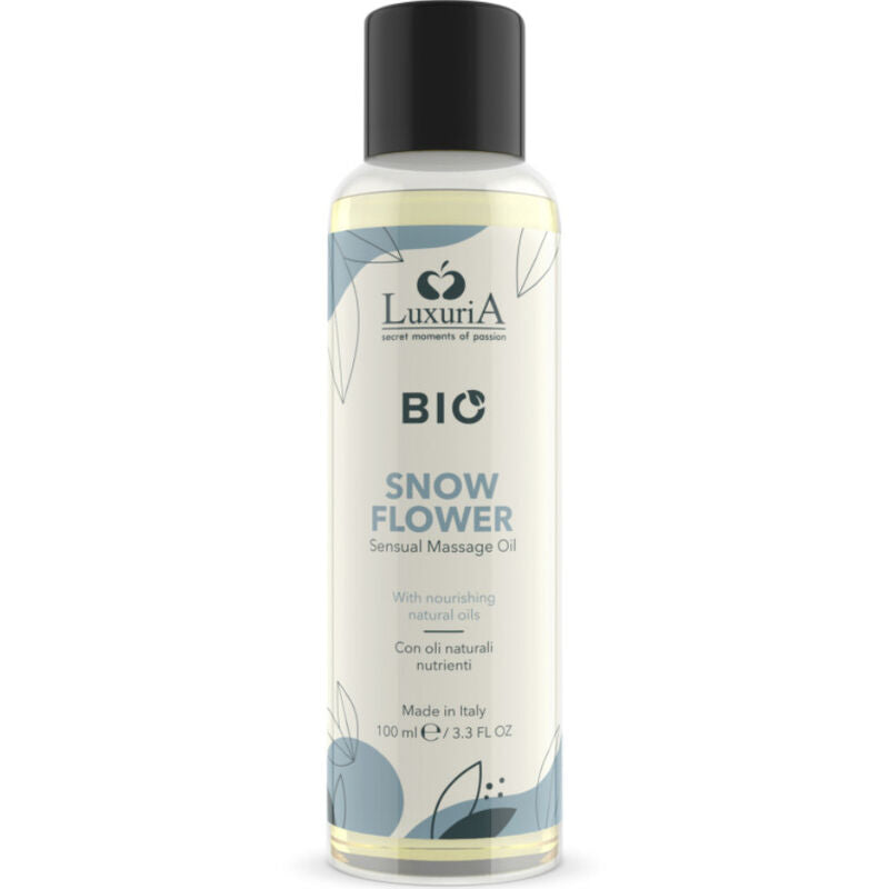 Intimateline Luxuria – Huile de massage bio fleur des neiges 100 ml