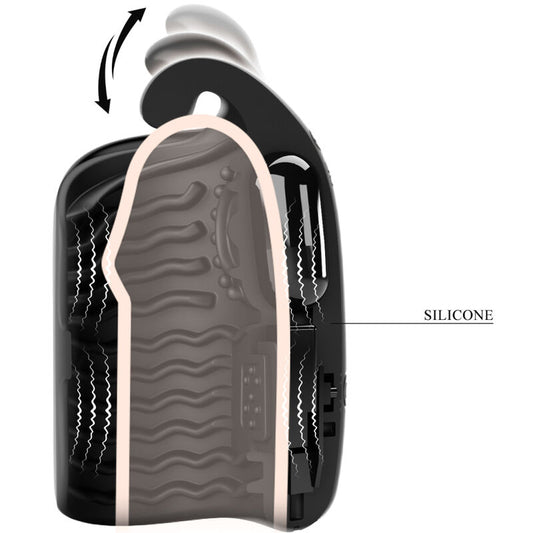 PRETTY LOVE - MASTURBADOR MANUAL PARA GLAND RECARGABLE VIBRADOR