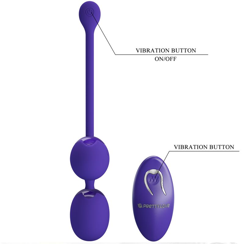 PRETTY LOVE - WILLIE JEUGD BOLAS CONTROLE AFSTANDSBEDIENING & VIBRACION VIOLETA