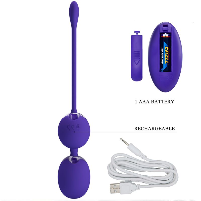 PRETTY LOVE - WILLIE JEUGD BOLAS CONTROLE AFSTANDSBEDIENING & VIBRACION VIOLETA