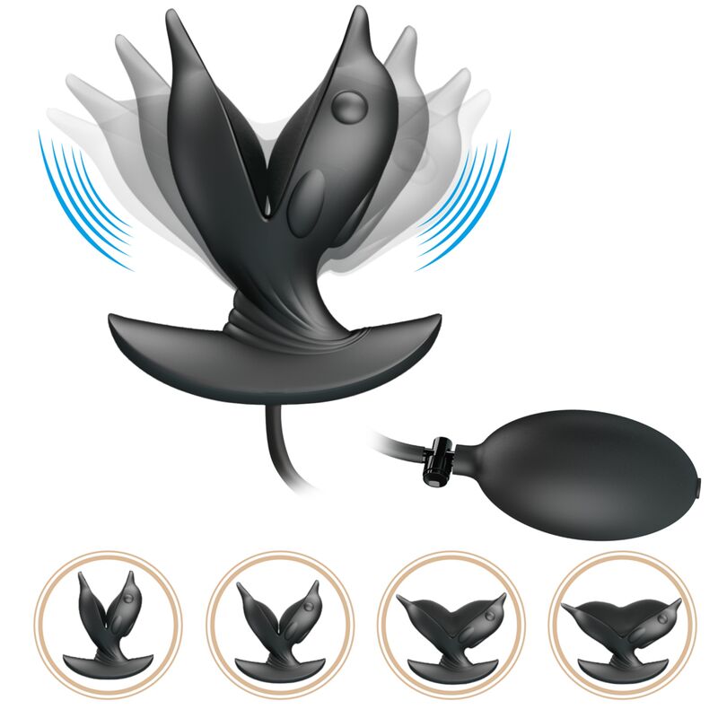 PRETTY LOVE - OPBLAASBARE & OPLAADBARE DELFIN ANAAL PLUG