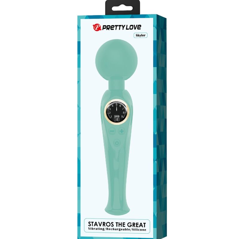 PRETTY LOVE - SKYLER VIBRADOR WAND GREEN