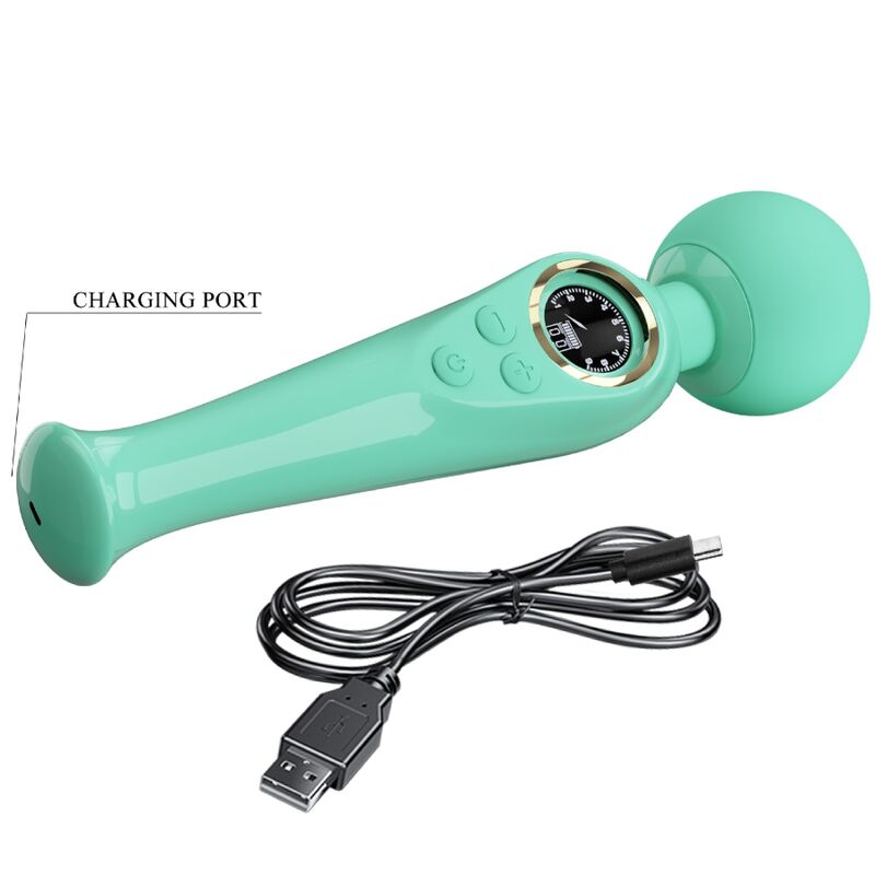 PRETTY LOVE - SKYLER VIBRADOR WAND GREEN