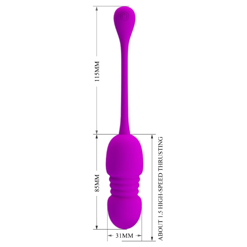PRETTY LOVE - CALLIE HUEVO RECHARGEABLE VIBRADOR MORADO