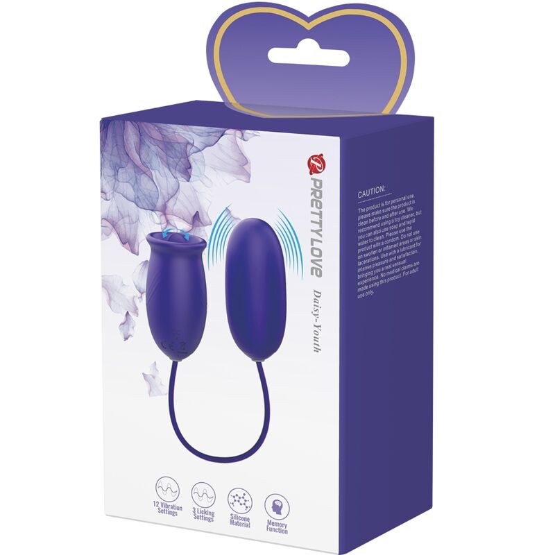 PRETTY LOVE - DAISY YOUTH ESTIMULADOR RECARGABLE VIBRADOR VIOLETA