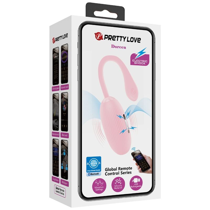 PRETTY LOVE - DOREEN HUEVO RECHARGEABLE VIBRADOR ROSA