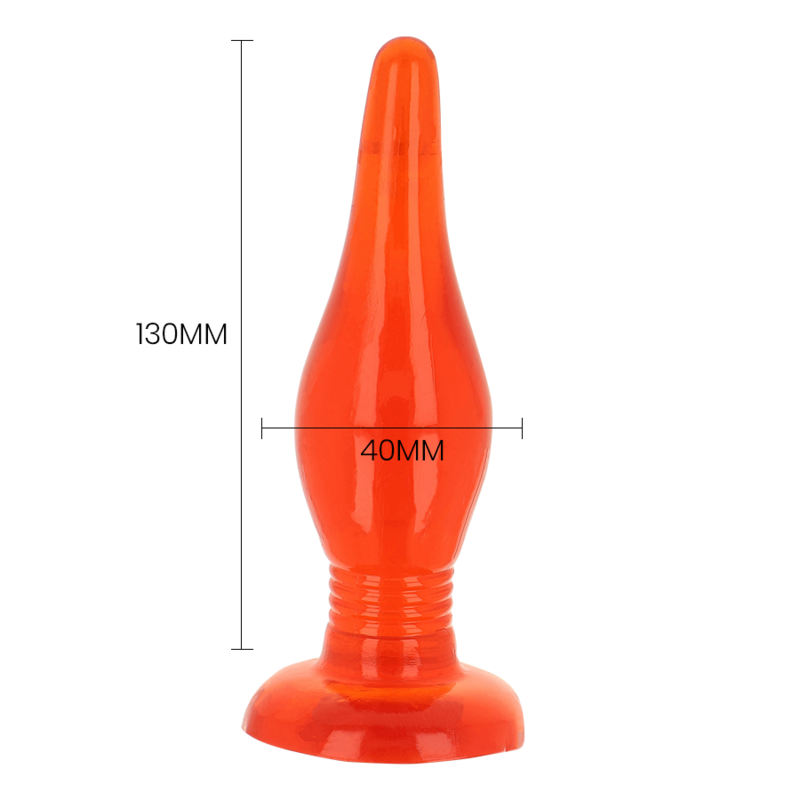 BAILE - TACTO SUAVE ROJO ANAL PLUG 14.2 CM