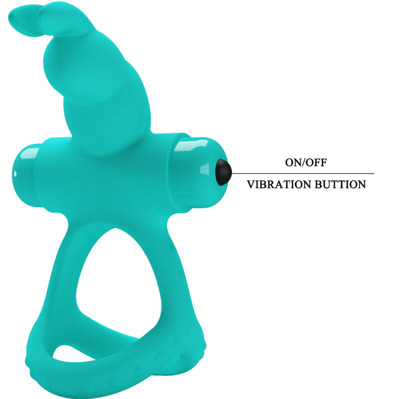 PRETTY LOVE - FIGGY ANILLO VIBRADOR KONIJN VERDE