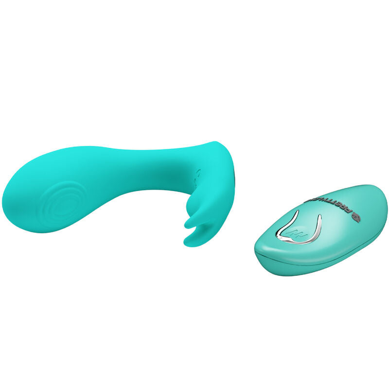 Pretty Love – Télécommande à vibration et pulsation idabelle bleu