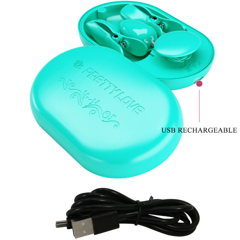 Pretty Love – Boite surprise pince a electro stimulation bleue