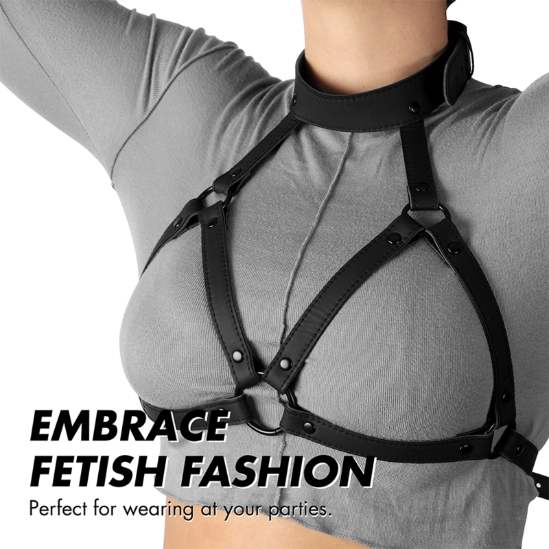 FETISH SUBMISSIVE BONDAGE - PECHO ADJUSTABLE ARNÉS