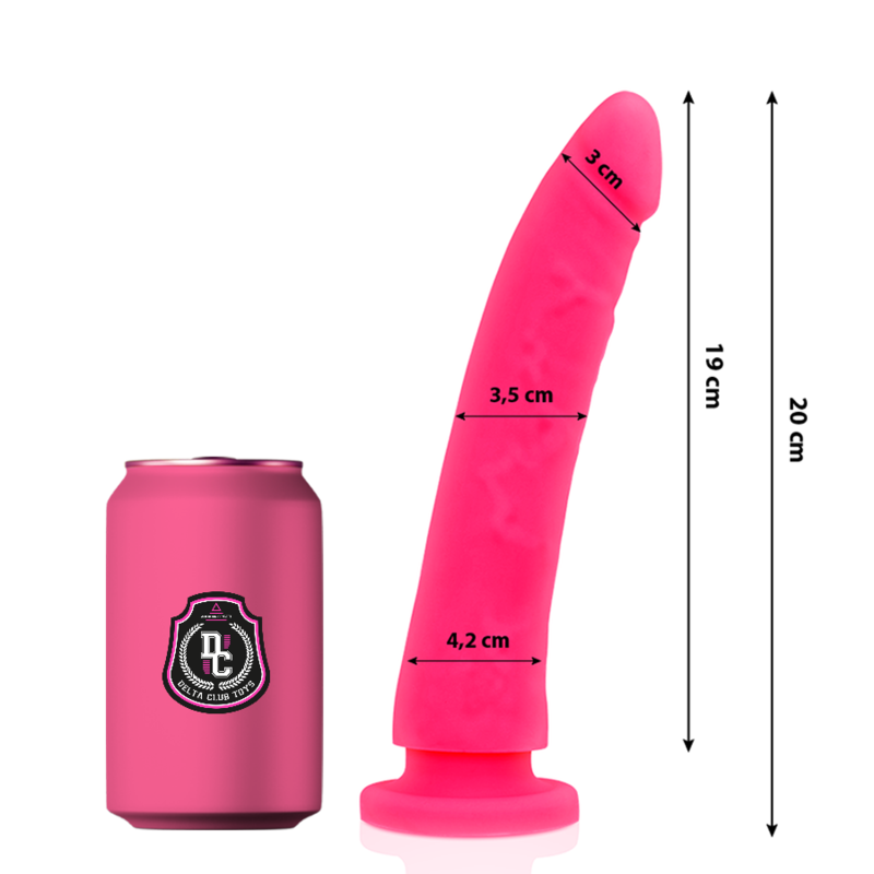Delta Club – Toys gode médical rose en silicone 20 cm -o- 4 cm