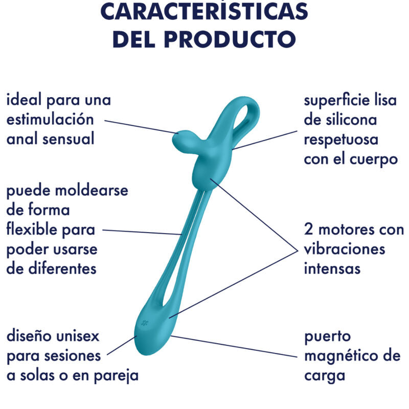 SATISFYER - PLUG & PLAY 1 FLEXIBELE MULTIVIBRADOR