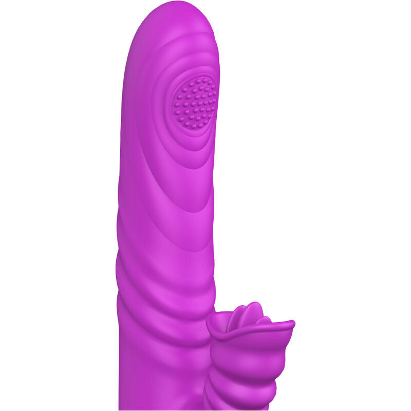 ARMONY - ANGELIA VIBRADOR MULTIFUNCTION WITH LENGTH ESTIMULADORA EFFECTO CALOR VIOLETA