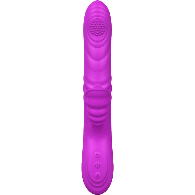 ARMONY - ANGELIA VIBRADOR MULTIFUNCTION WITH LENGTH ESTIMULADORA EFFECTO CALOR VIOLETA