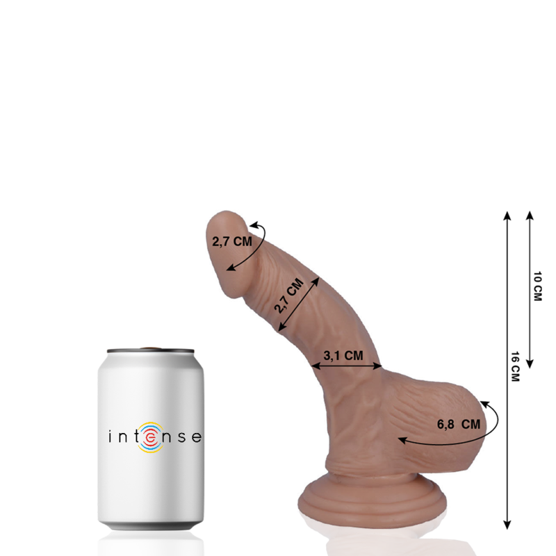 Mr Intense – 2 pénis réaliste 16 cm -o- 2.7 cm