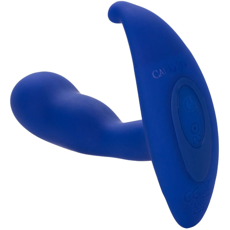 CALEXOTICS - ADMIRAAL GEBOGEN ESTIMULADOR & VIBRADOR ANAAL AZUL