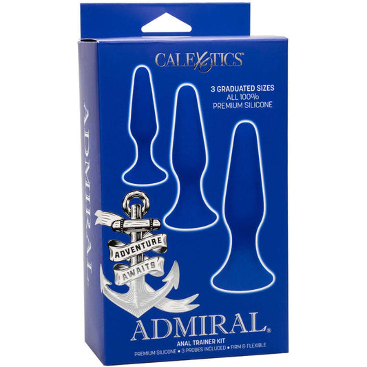 CALEXOTICS - ADMIRAL KIT 3 ANAL PLUG AZUL