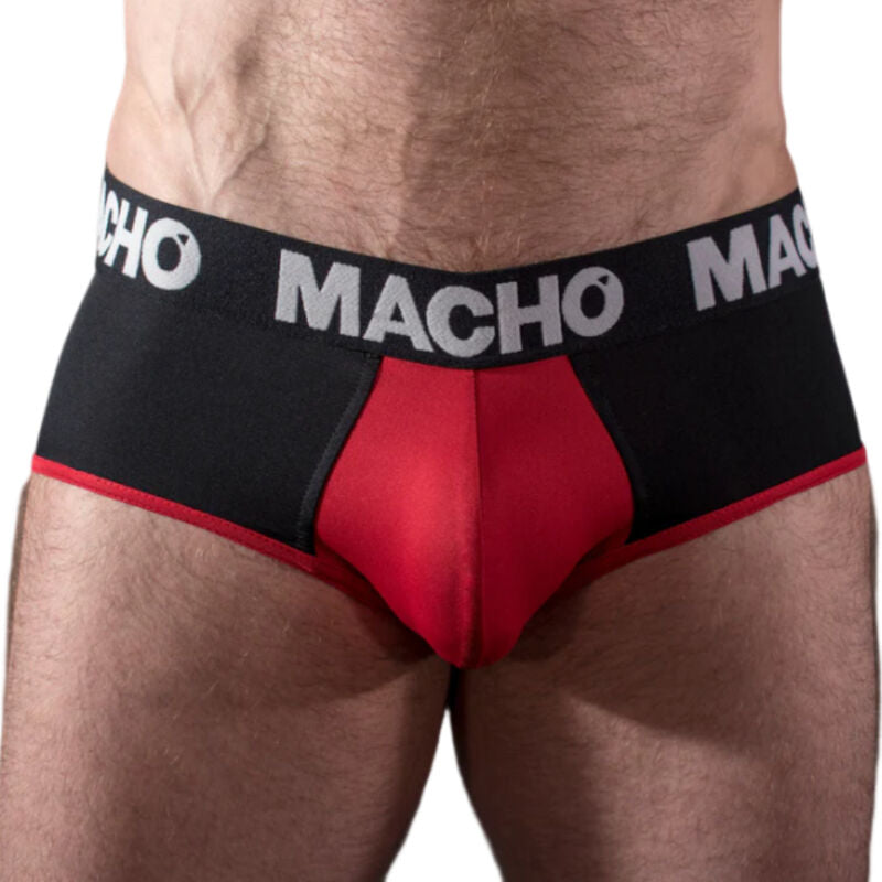 Macho – Ms26n slip noir/rouge