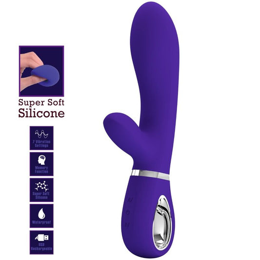 PRETTY LOVE - THOMAS VIBRADOR PUNTO G MULTIFUNCTION VIOLETA