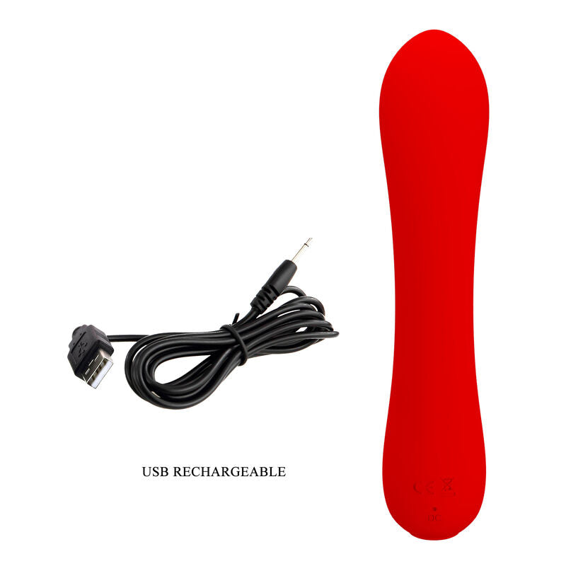 PRETTY LOVE - PRESCOTT RECHARGEABLE VIBRADOR ROJO