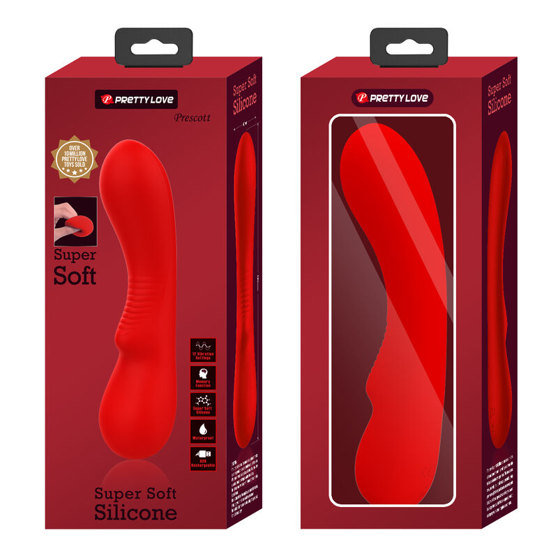 PRETTY LOVE - PRESCOTT RECHARGEABLE VIBRADOR ROJO