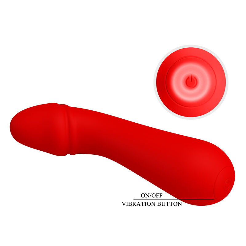 PRETTY LOVE - CETUS RECHARGEABLE VIBRADOR ROJO