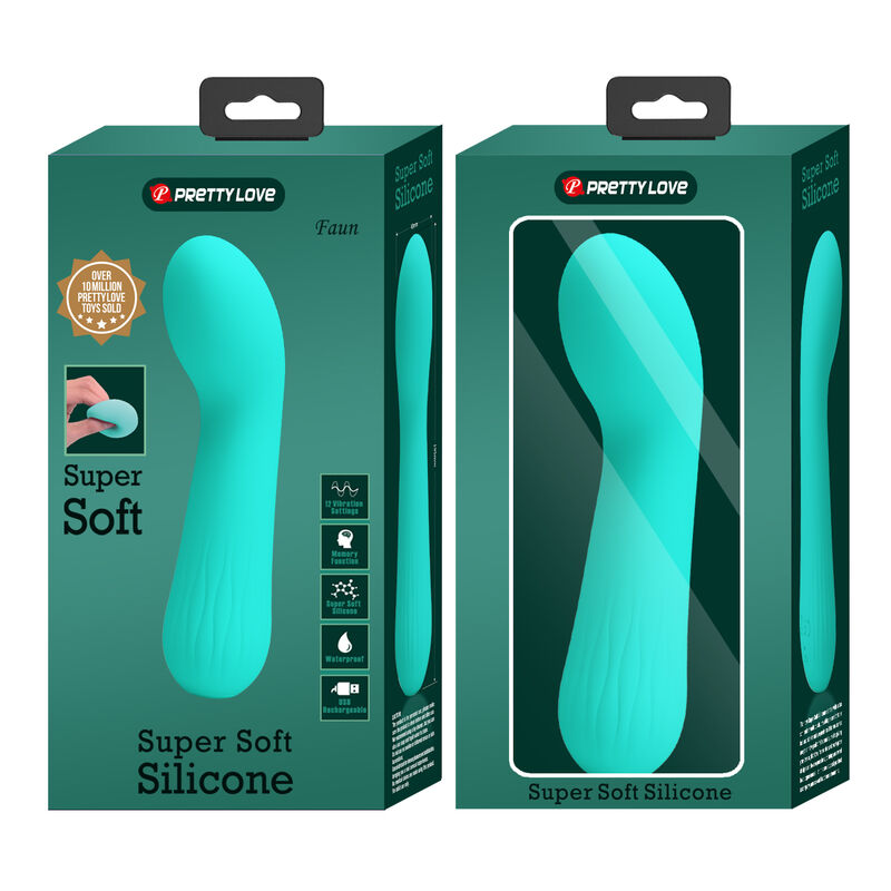 PRETTY LOVE - FAUN RECHARGEABLE VIBRADOR VERDE AGUA