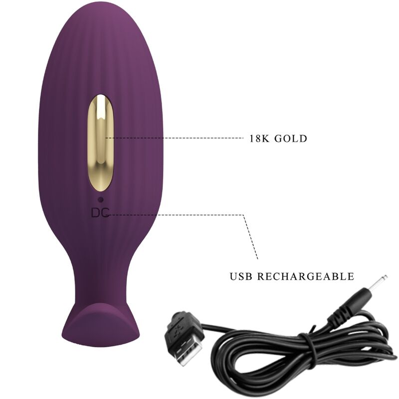PRETTY LOVE - JEFFERSON PLUG ANALE CONTROLE DOOR APP LILA